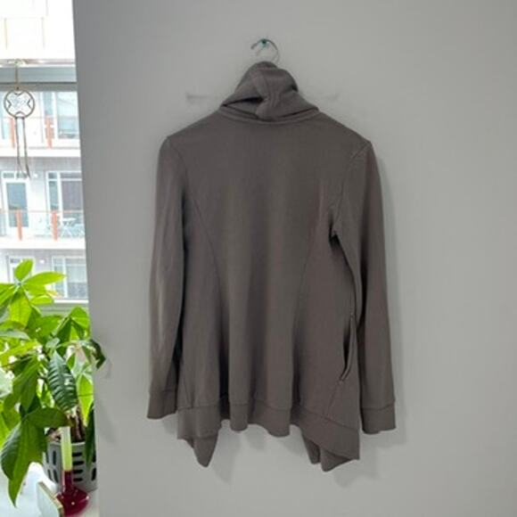 AllSaints Dahlia Gray Sweatshirt Cardigan Sweater Size XS - Picture 7 of 7